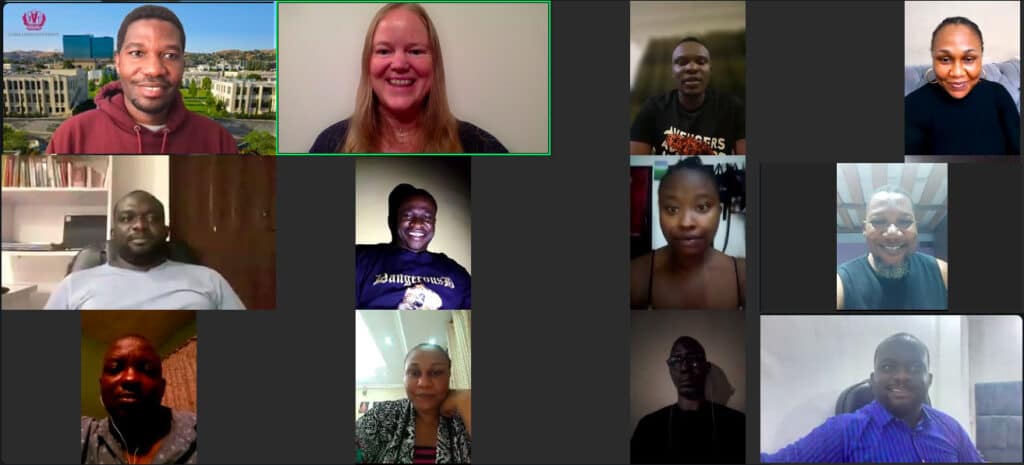 Screenshot vom Online-Resilienz-Training in Nigeria